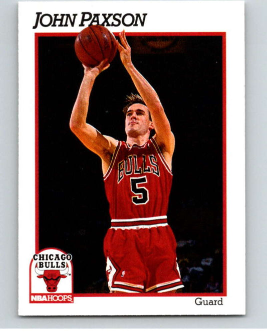 1991-92 Hoops #33 John Paxson  Chicago Bulls  V82150 Image 1