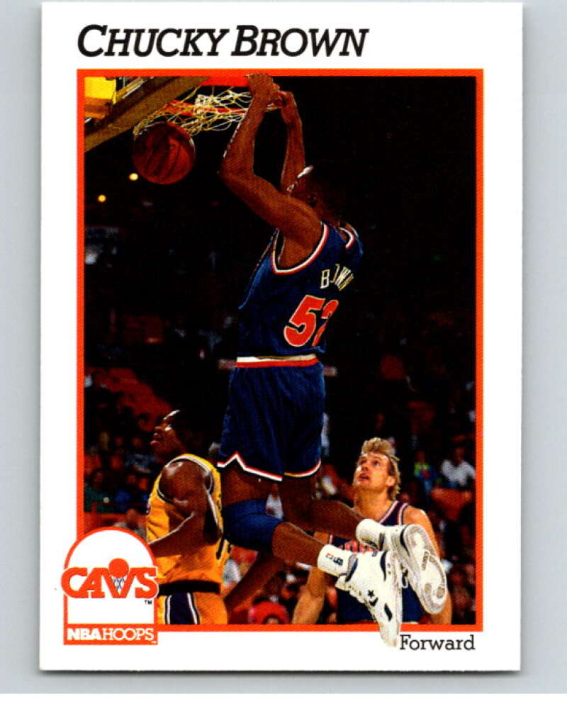 1991-92 Hoops #35 Chucky Brown Cleveland Cavaliers V82152 Image 1