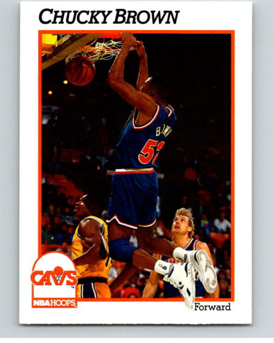 1991-92 Hoops #35 Chucky Brown  Cleveland Cavaliers  V82153 Image 1