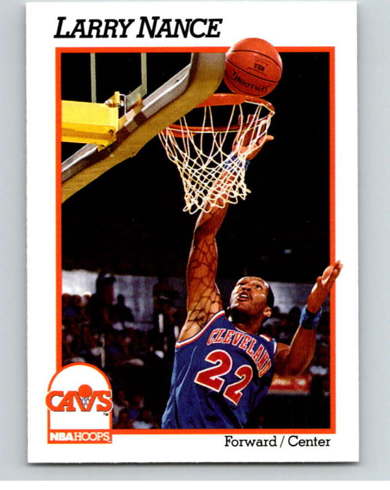 1991-92 Hoops #39 Larry Nance Cleveland Cavaliers V82156 Image 1