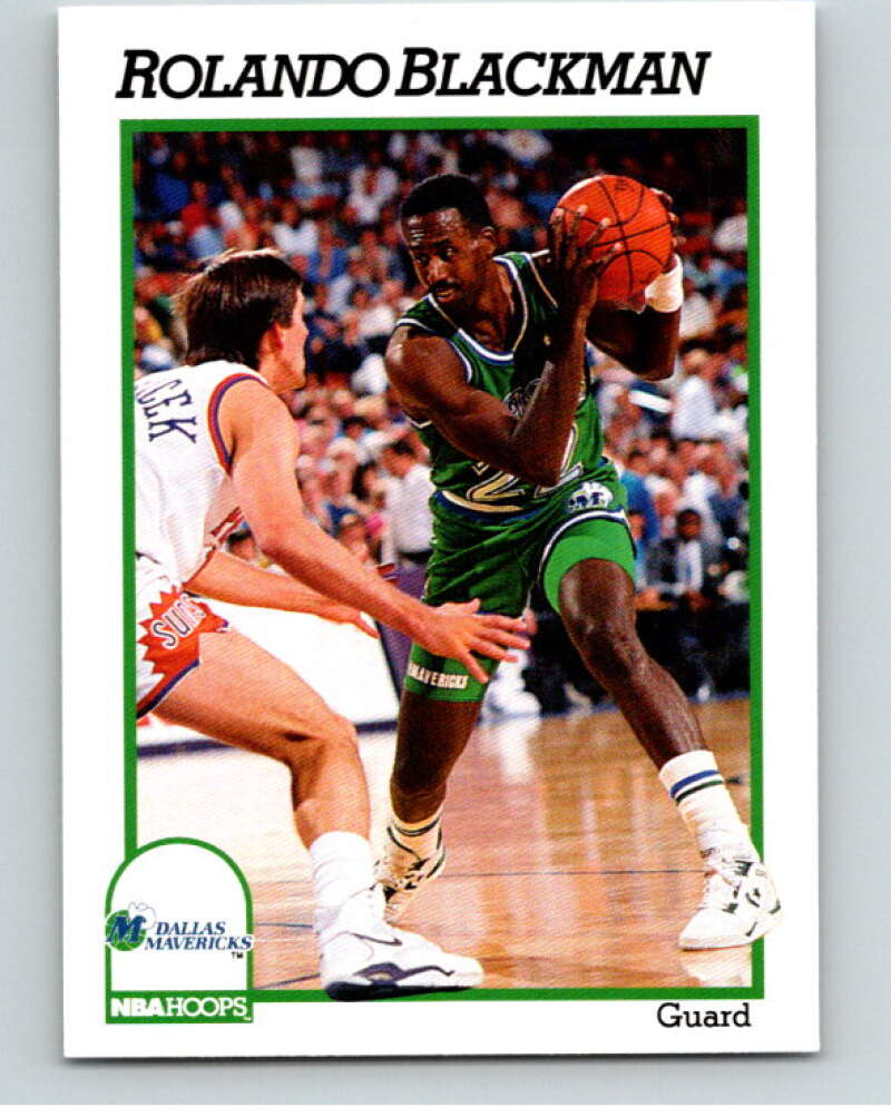 1991-92 Hoops #43 Rolando Blackman Dallas Mavericks V82159 Image 1