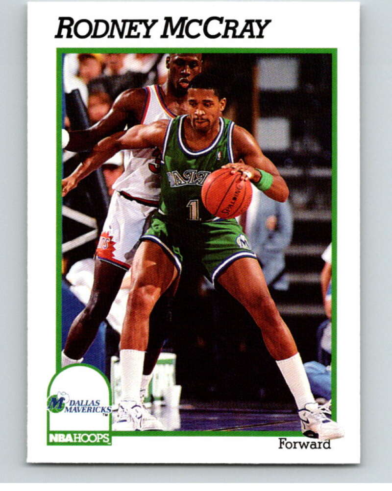 1991-92 Hoops #48 Rodney McCray Dallas Mavericks V82163 Image 1