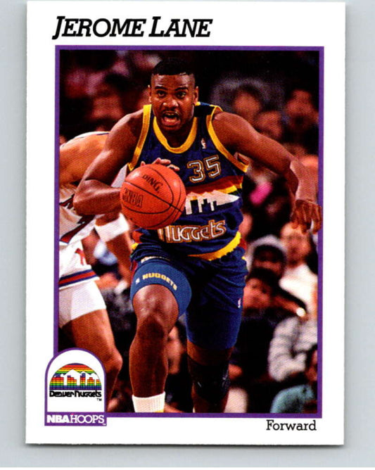 1991-92 Hoops #53 Jerome Lane  Denver Nuggets  V82166 Image 1