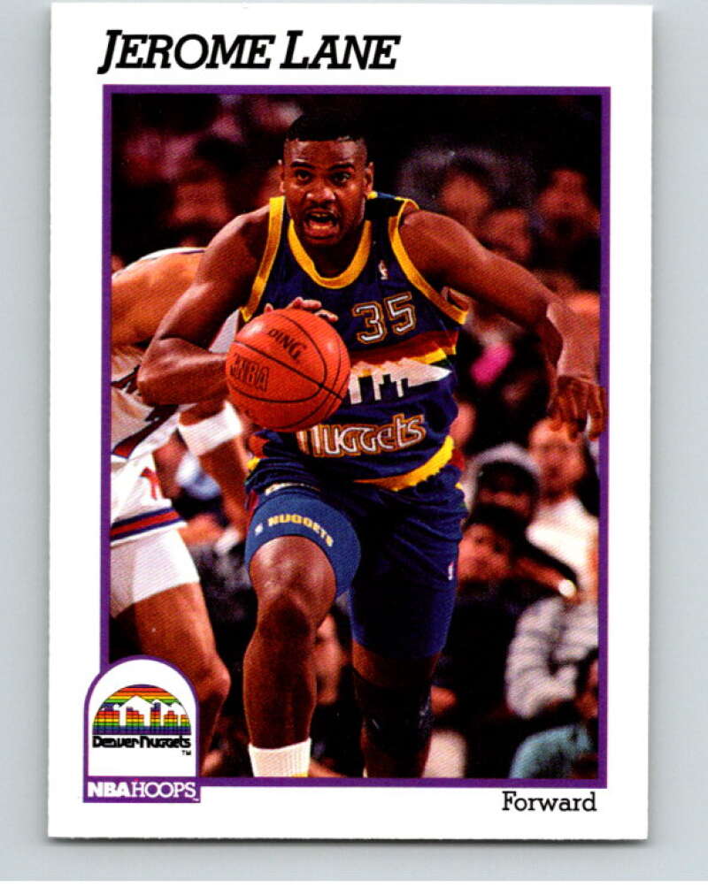 1991-92 Hoops #53 Jerome Lane Denver Nuggets V82167 Image 1