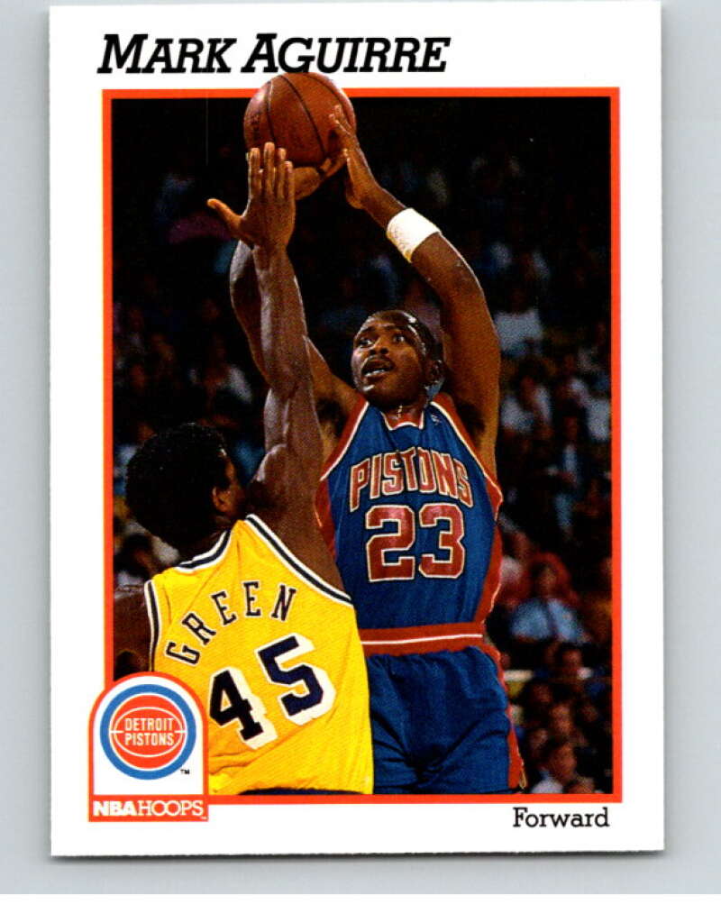 1991-92 Hoops #59 Mark Aguirre Detroit Pistons V82171 Image 1