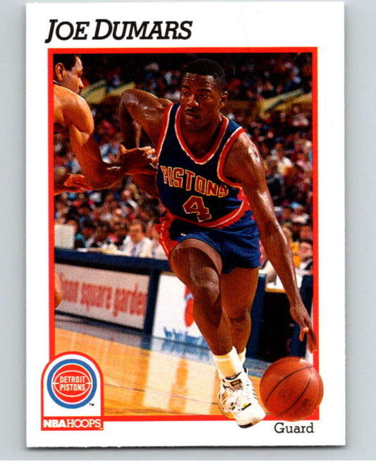 1991-92 Hoops #60 Joe Dumars  Detroit Pistons  V82174 Image 1
