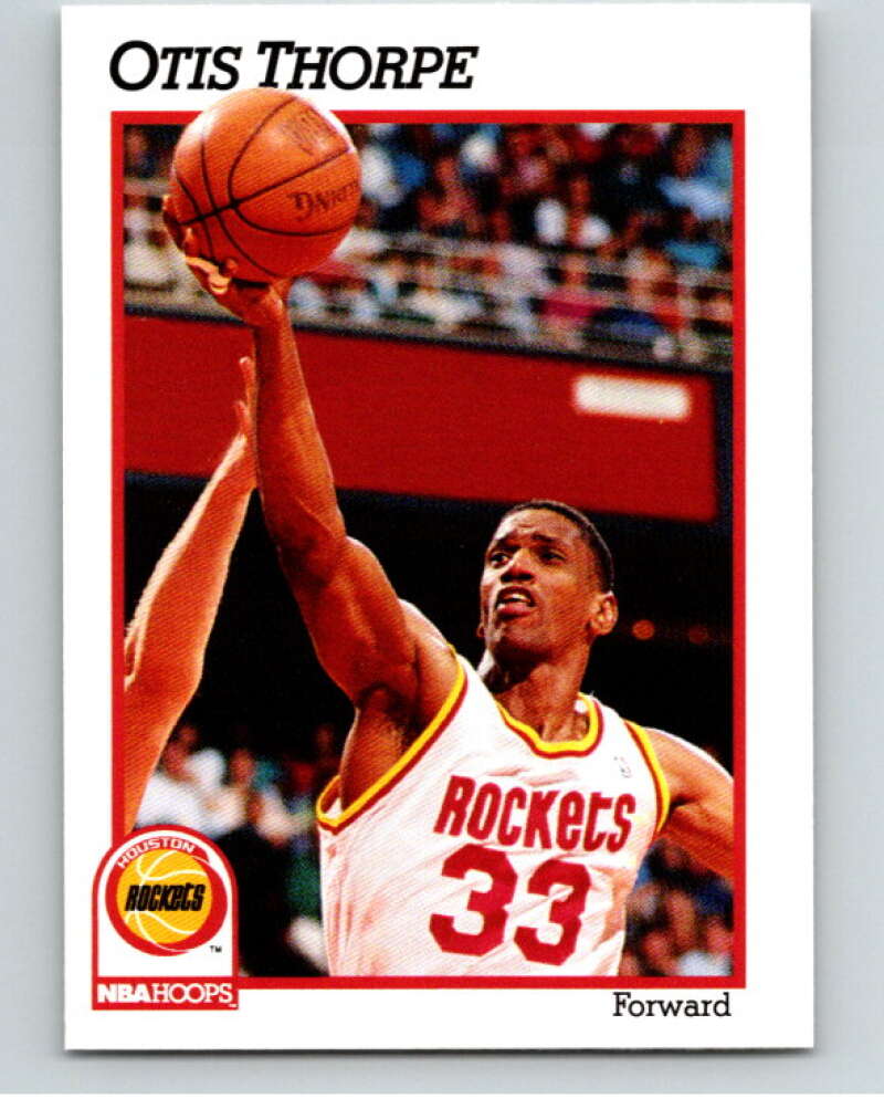 1991-92 Hoops #81 Otis Thorpe Houston Rockets V82190 Image 1