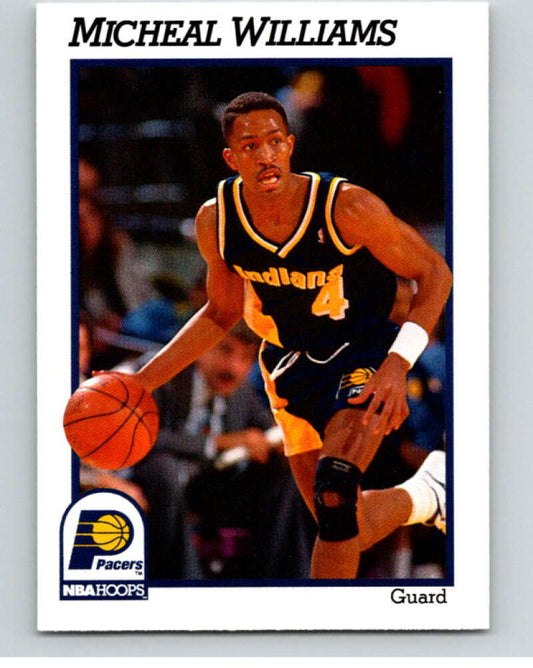 1991-92 Hoops #90 Micheal Williams  Indiana Pacers  V82200 Image 1