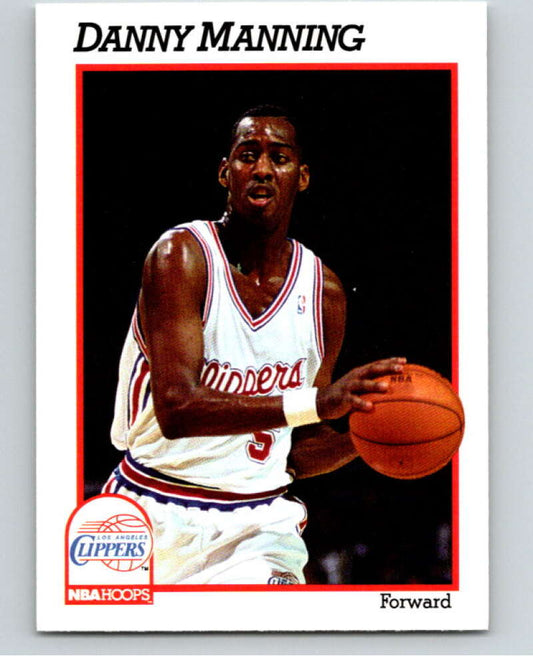 1991-92 Hoops #94 Danny Manning  Los Angeles Clippers  V82204 Image 1