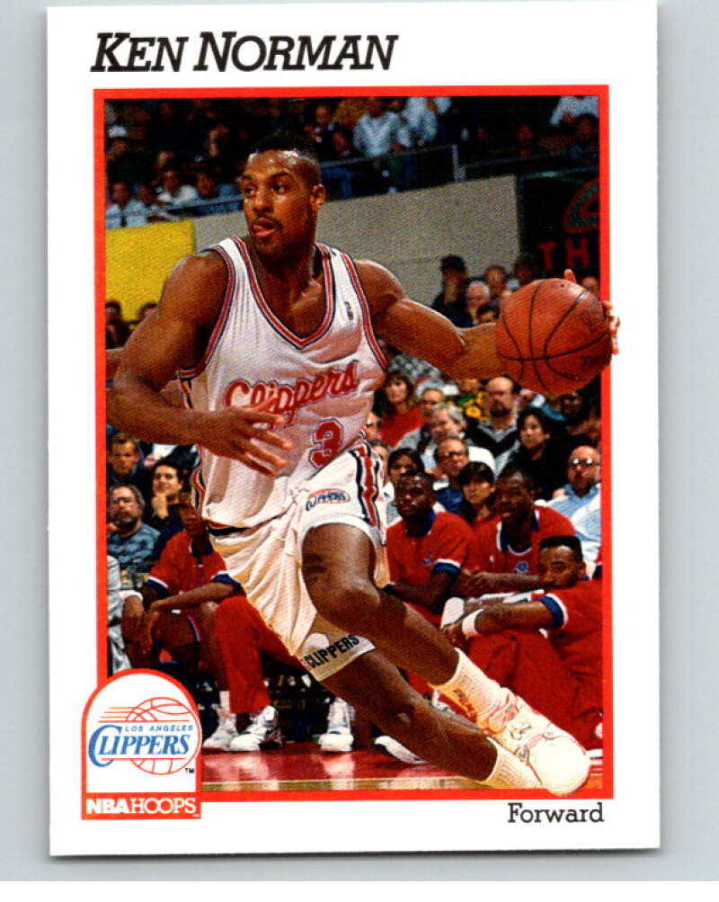 1991-92 Hoops #97 Olden Polynice  Los Angeles Clippers  V82206 Image 1