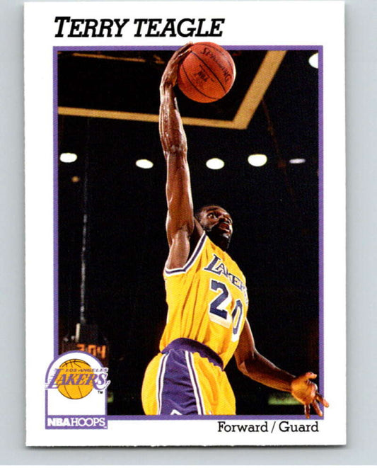 1991-92 Hoops #105 Mychal Thompson  Los Angeles Lakers  V82218 Image 1