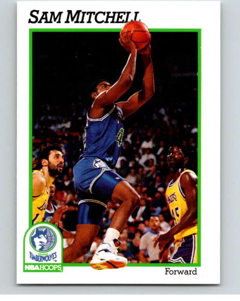 1991-92 Hoops #127 Sam Mitchell Minnesota Timberwolves V82239 Image 1