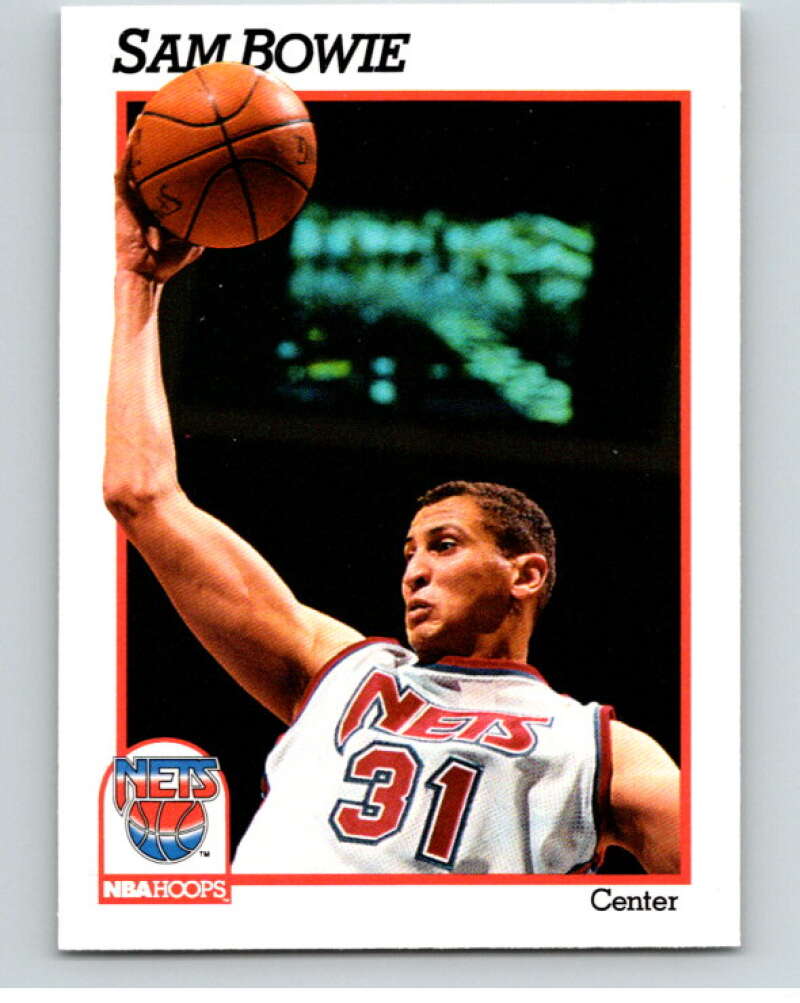 1991-92 Hoops #134 Derrick Coleman New Jersey Nets V82245 Image 1