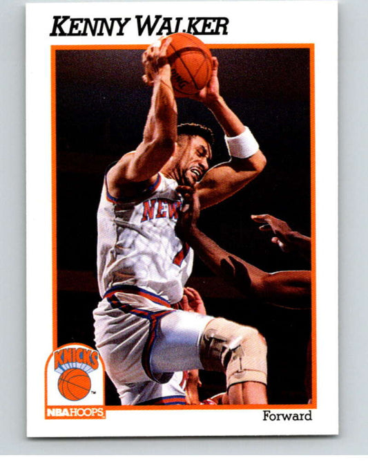 1991-92 Hoops #145 Kenny Walker  New York Knicks  V82255 Image 1