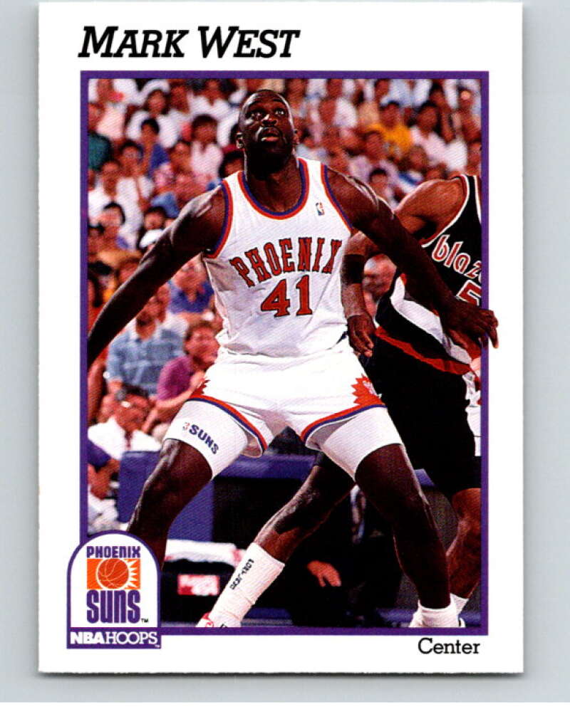 1991-92 Hoops #170 Mark West Phoenix Suns V82278 Image 1