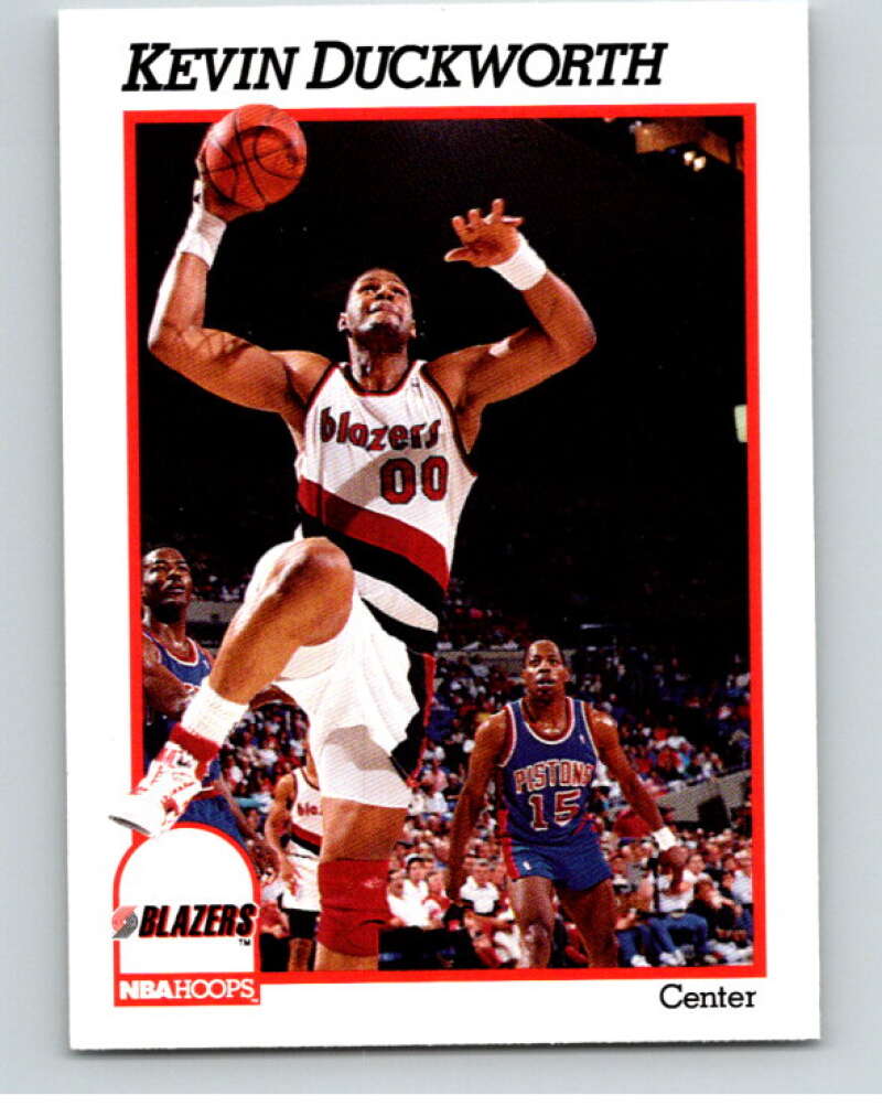 1991-92 Hoops #175 Kevin Duckworth Portland Trail Blazers V82284 Image 1