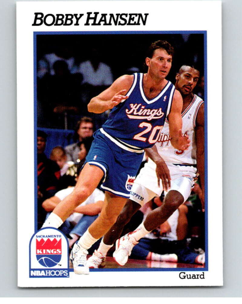 1991-92 Hoops #183 Bobby Hansen Sacramento Kings V82293 Image 1
