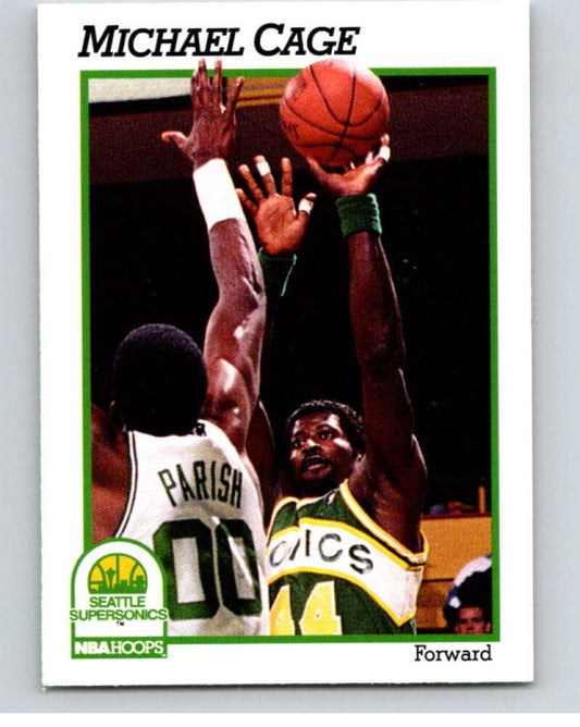 1991-92 Hoops #199 Eddie Johnson  Seattle SuperSonics  V82308 Image 1