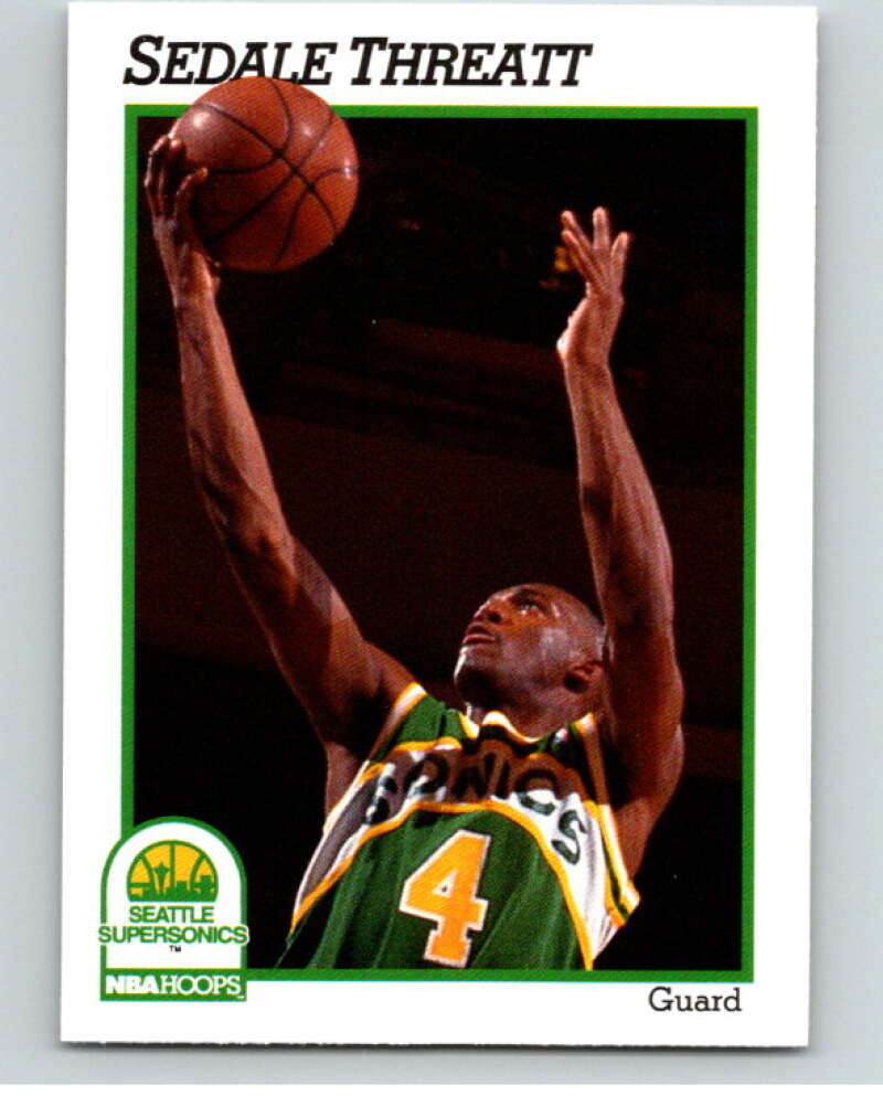 1991-92 Hoops #205 Thurl Bailey Utah Jazz V82315 Image 1