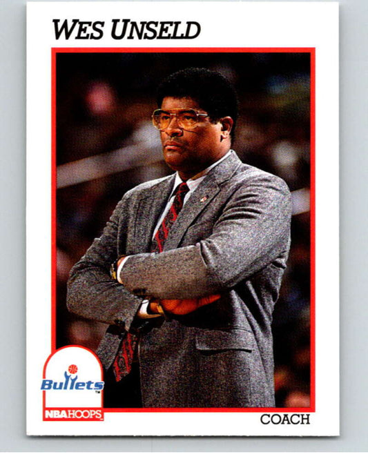 1991-92 Hoops #247 Wes Unseld CO  Washington Bullets  V82354 Image 1