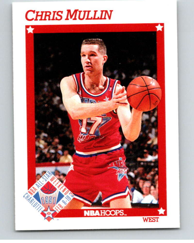 1991-92 Hoops #268 Chris Mullin AS Golden State Warriors V82370 Image 1