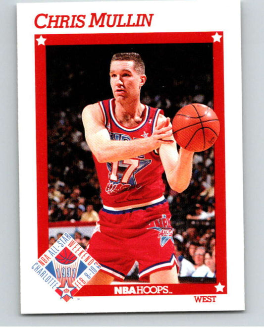 1991-92 Hoops #268 Chris Mullin AS  Golden State Warriors  V82370 Image 1