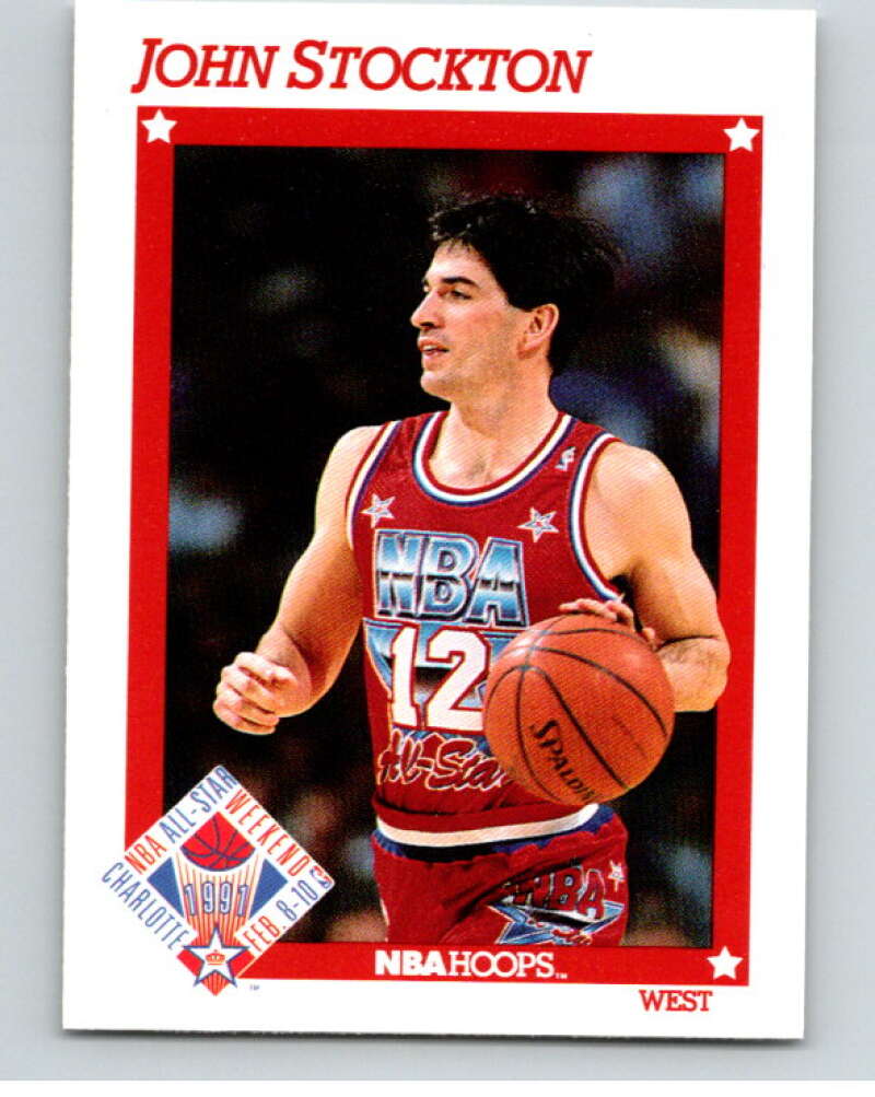 1991-92 Hoops #271 John Stockton AS Utah Jazz V82374 Image 1