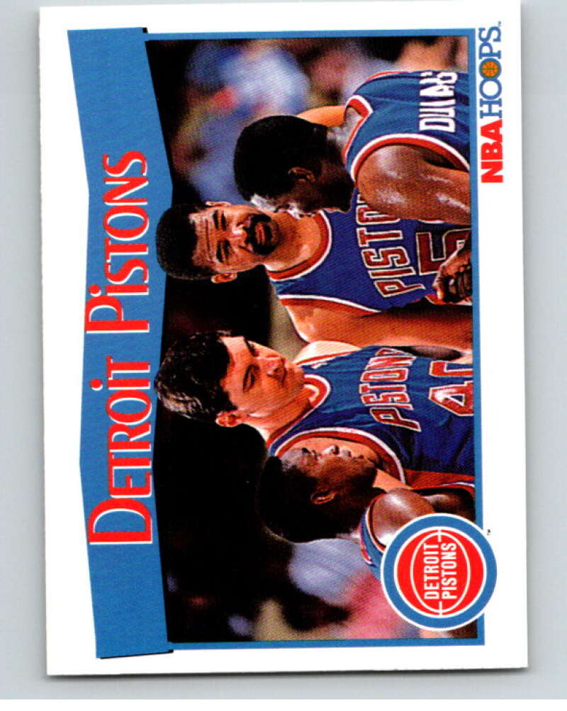 1991-92 Hoops #281 Detroit Pistons Detroit Pistons V82388 Image 1