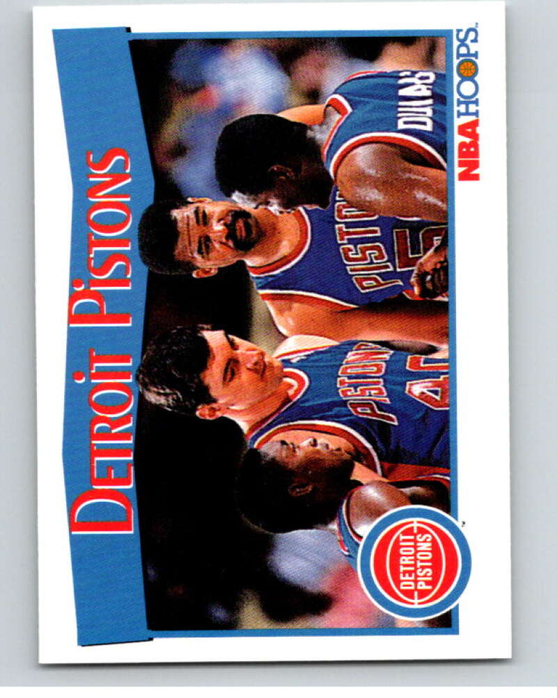 1991-92 Hoops #281 Detroit Pistons Detroit Pistons V82389 Image 1