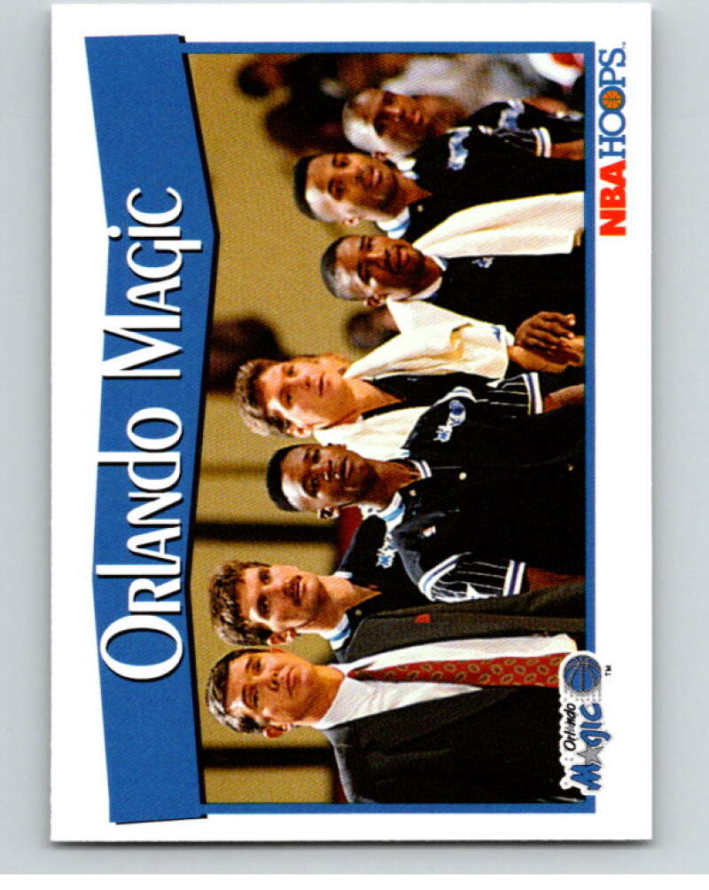 1991-92 Hoops #292 Orlando Magic Orlando Magic V82397 Image 1