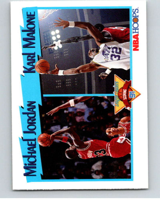 1991-92 Hoops #307 Jim Les/Trent Tucker 3-Point FG Percent LL   V82411 Image 1