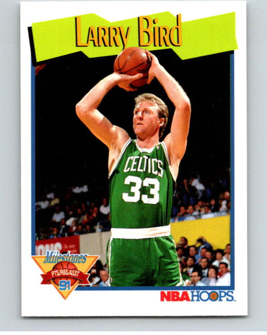 1991-92 Hoops #314 Larry Bird MS  Boston Celtics  V82417 Image 1