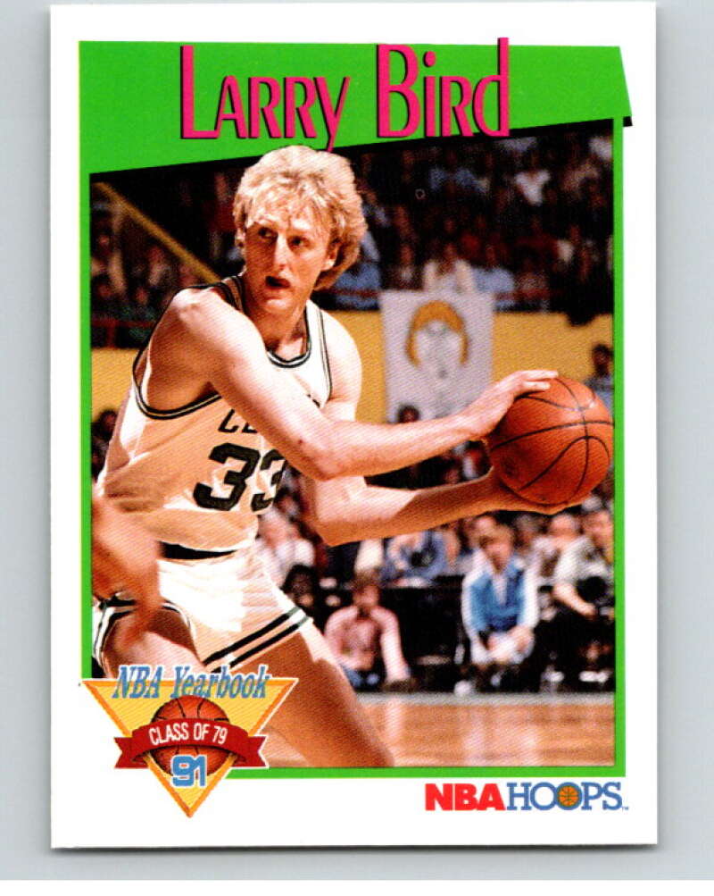 1991-92 Hoops #319 Larry Bird YB Boston Celtics V82421 Image 1