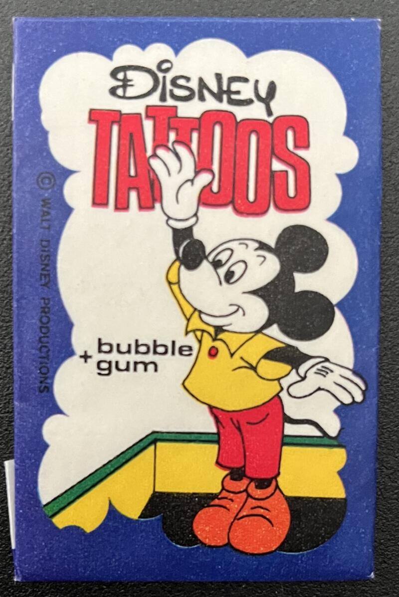 1967 Dandy Disney Tattoos Sealed Wax Pack - Mickey Mouse - V82432 Image 1