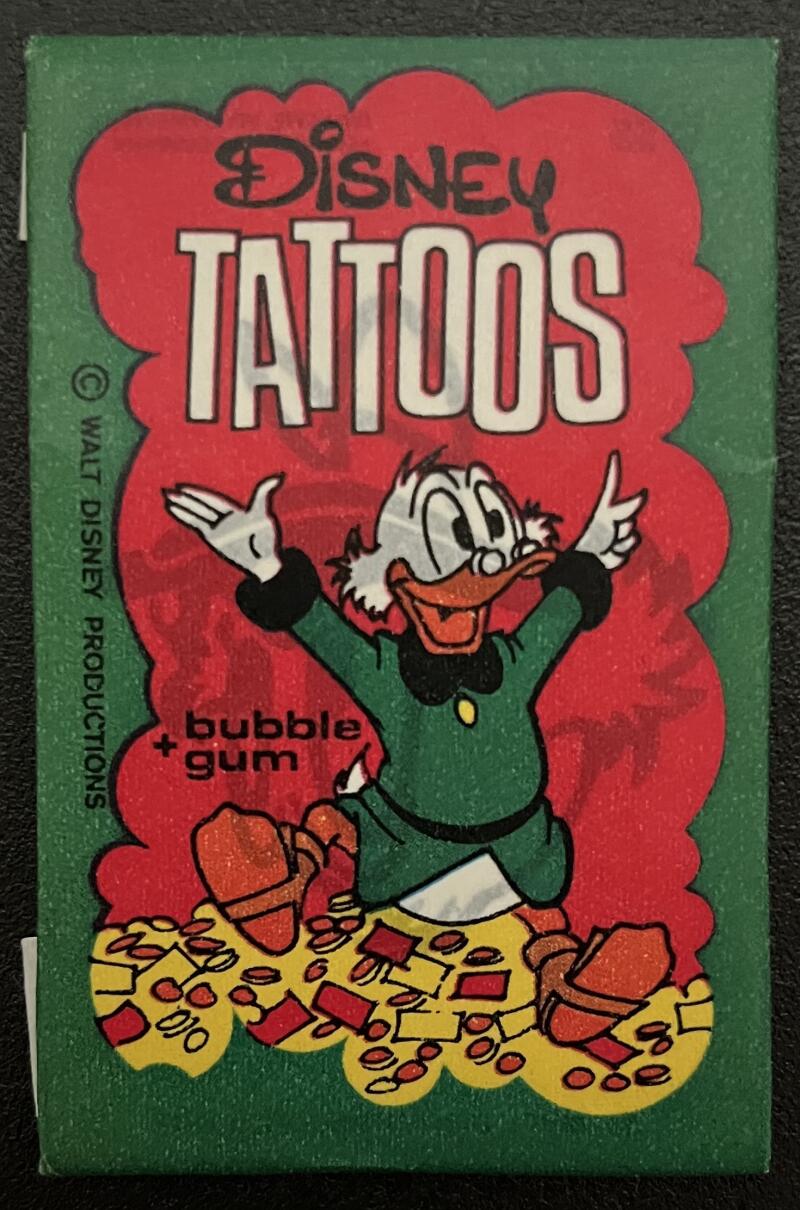 1967 Dandy Disney Tattoos Sealed Wax Pack - Scrooge McDuck - V82447 Image 1