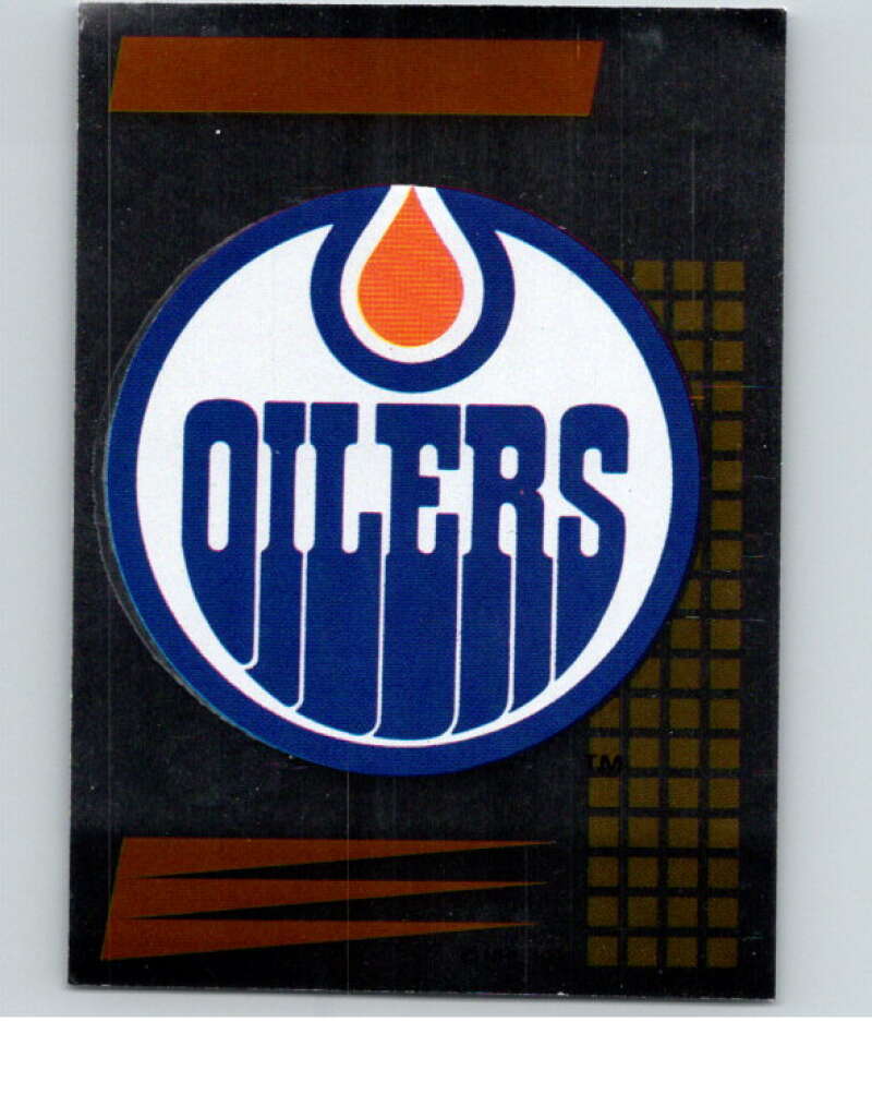 1992-93 Panini Stickers Hockey #98 Oilers Logo V82648 Image 1