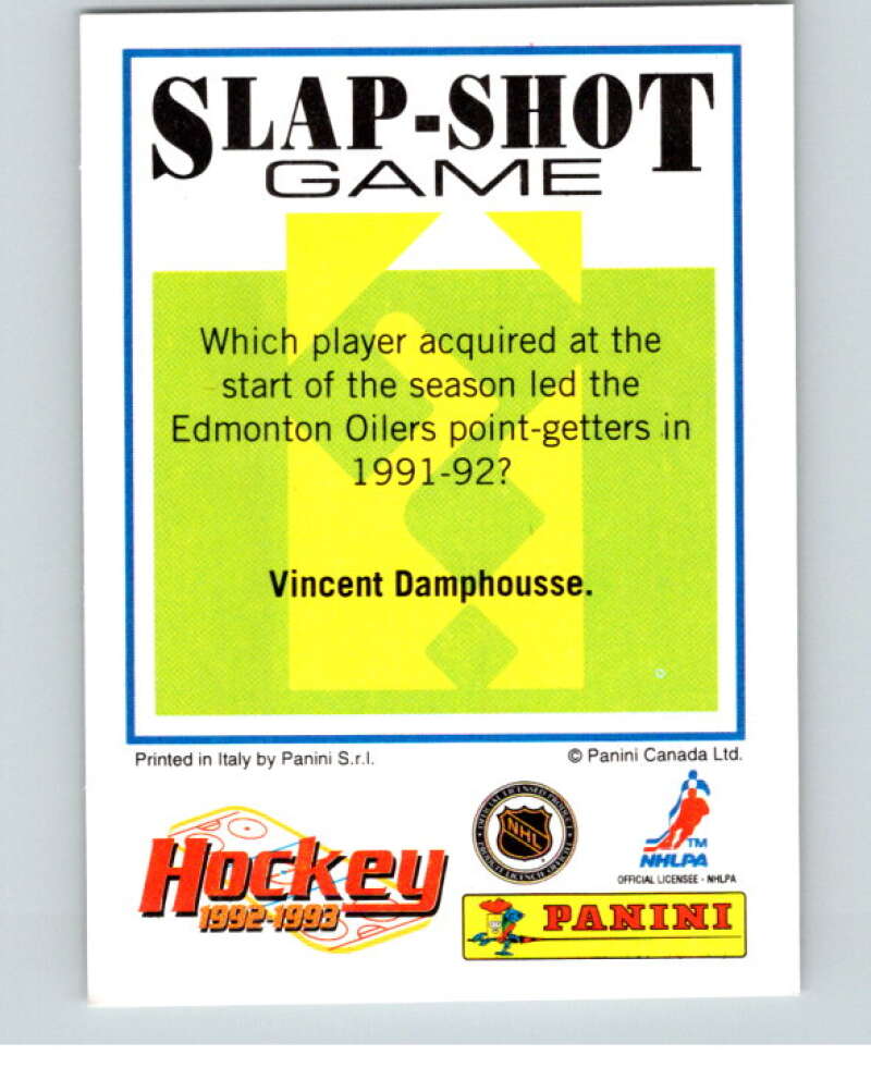 1992-93 Panini Stickers Hockey #147 Patrick Roy Montreal Canadiens V82753 Image 2