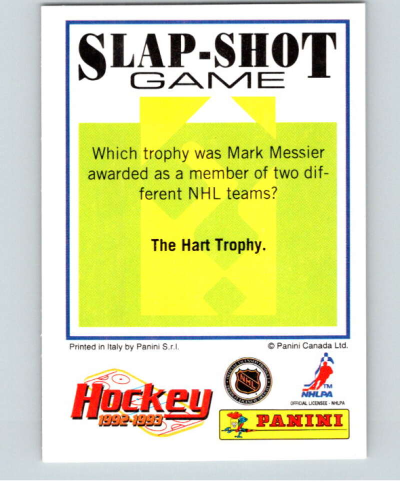 1992-93 Panini Stickers Hockey #209 Joe Sakic Quebec Nordiques V82897 Image 2