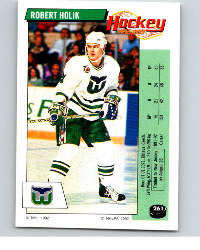 1992-93 Panini Stickers Hockey #261 Robert Holik V83010 Image 1