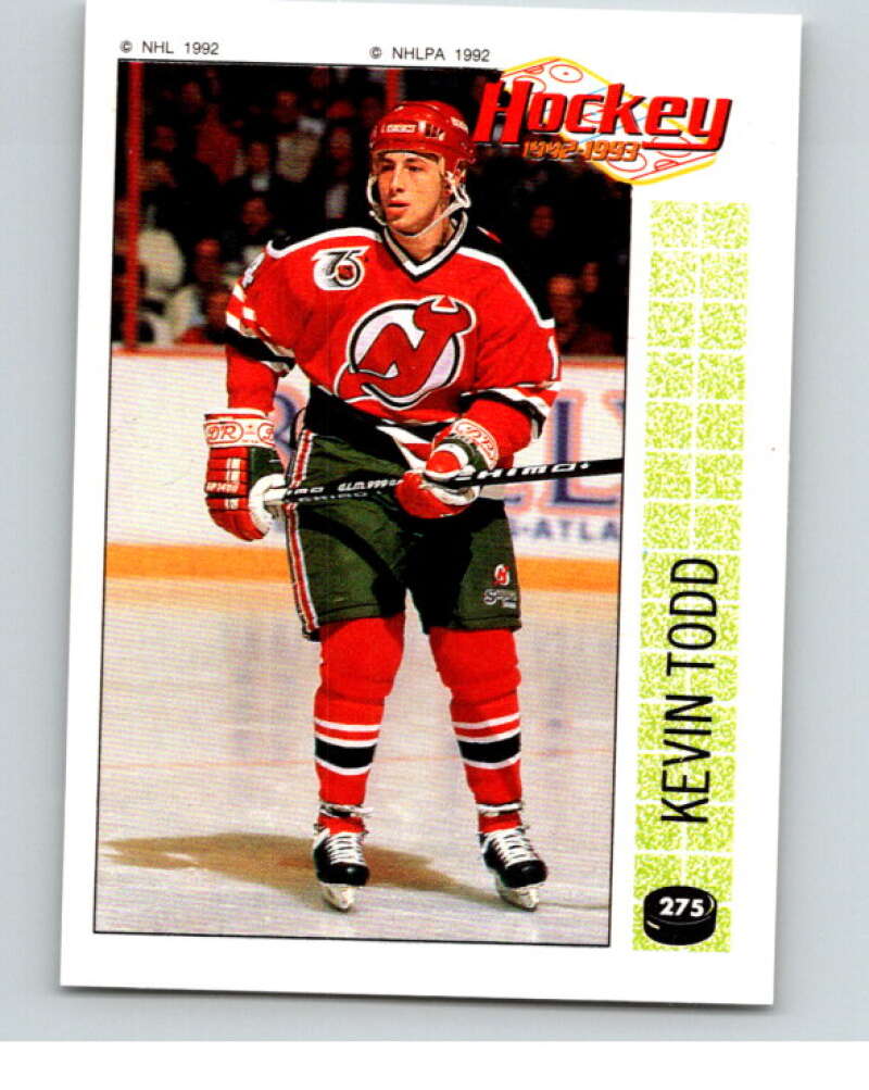 1992-93 Panini Stickers Hockey #275 Kevin Todd V83034 Image 1
