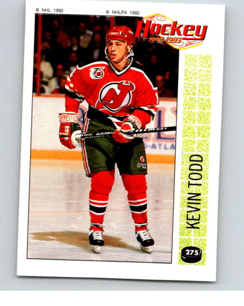 1992-93 Panini Stickers Hockey #275 Kevin Todd V83035 Image 1