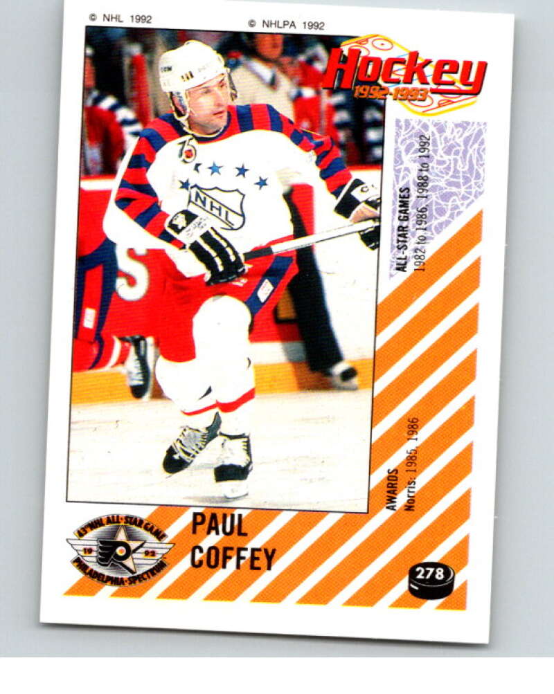 1992-93 Panini Stickers Hockey #278 Paul Coffey AS V83038 Image 1
