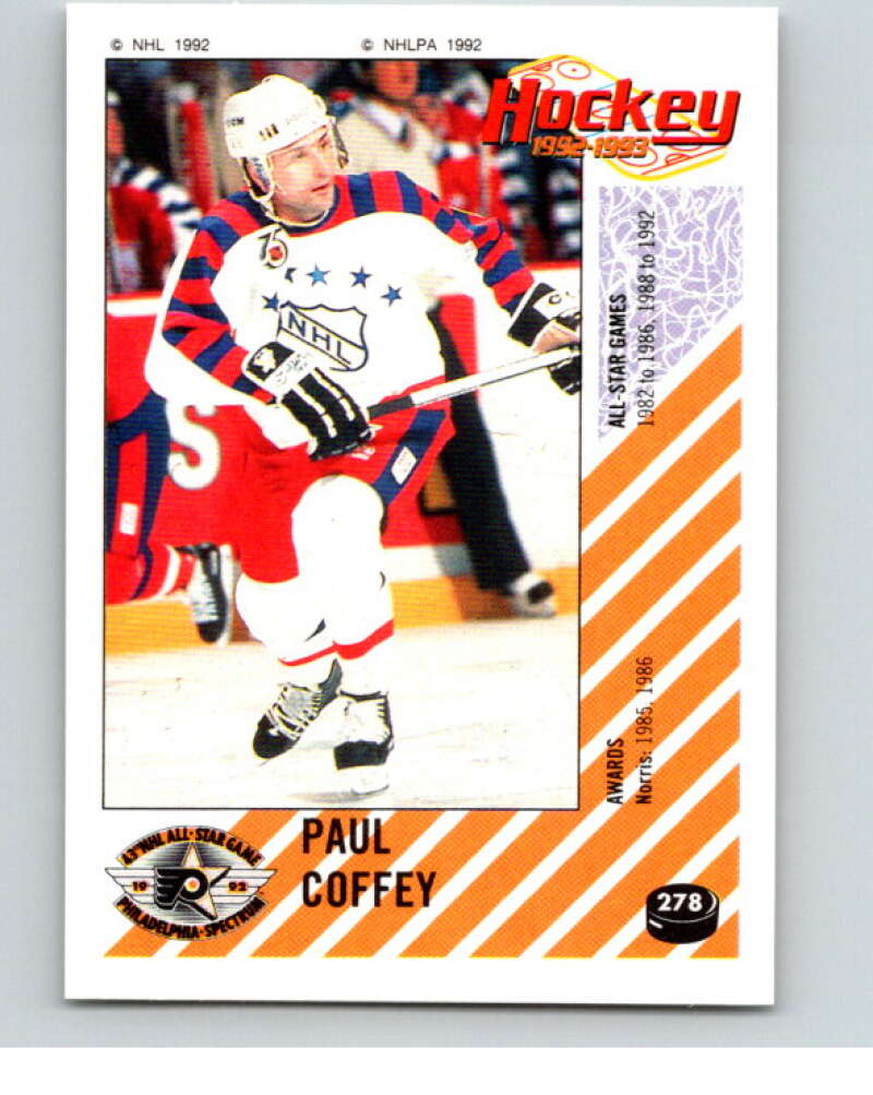 1992-93 Panini Stickers Hockey #278 Paul Coffey AS V83039 Image 1