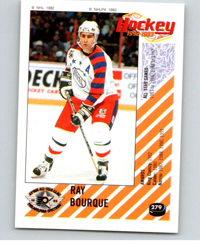 1992-93 Panini Stickers Hockey #279 Ray Bourque AS Boston Bruins V83040 Image 1