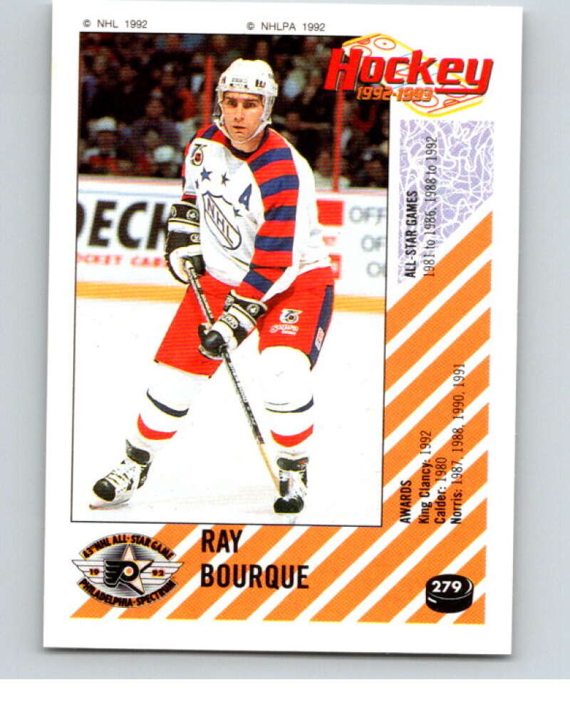 1992-93 Panini Stickers Hockey #279 Ray Bourque AS Boston Bruins V83042 Image 1