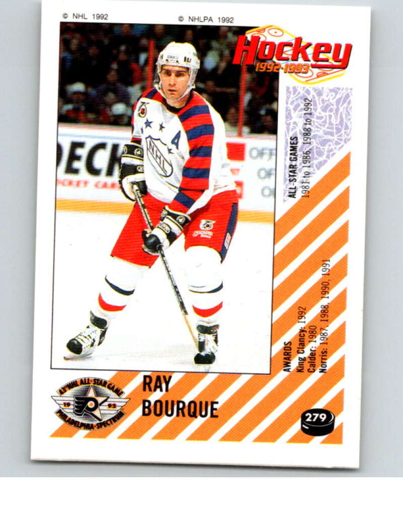 1992-93 Panini Stickers Hockey #279 Ray Bourque AS Boston Bruins V83044 Image 1