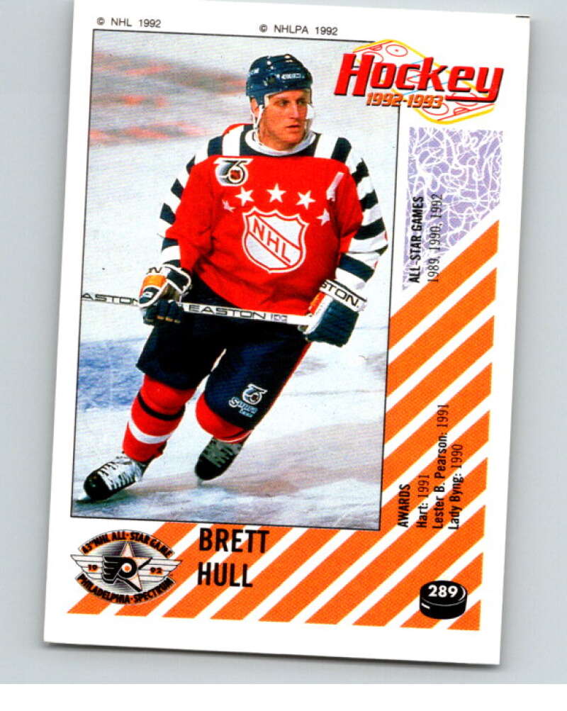 1992-93 Panini Stickers Hockey #289 Brett Hull AS St. Louis Blues V83055 Image 1