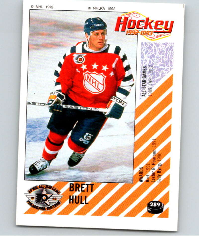 1992-93 Panini Stickers Hockey #289 Brett Hull AS St. Louis Blues V83057 Image 1