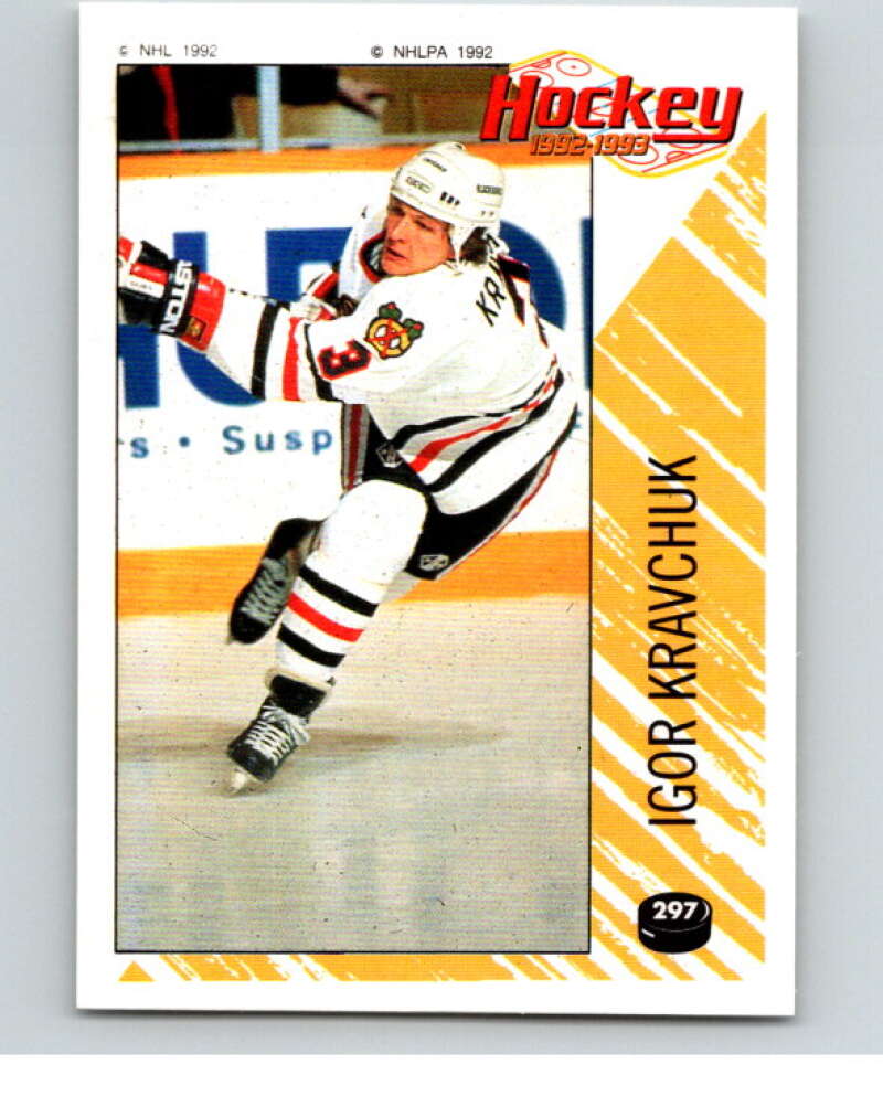 1992-93 Panini Stickers Hockey #297 Igor Kravchuk V83067 Image 1