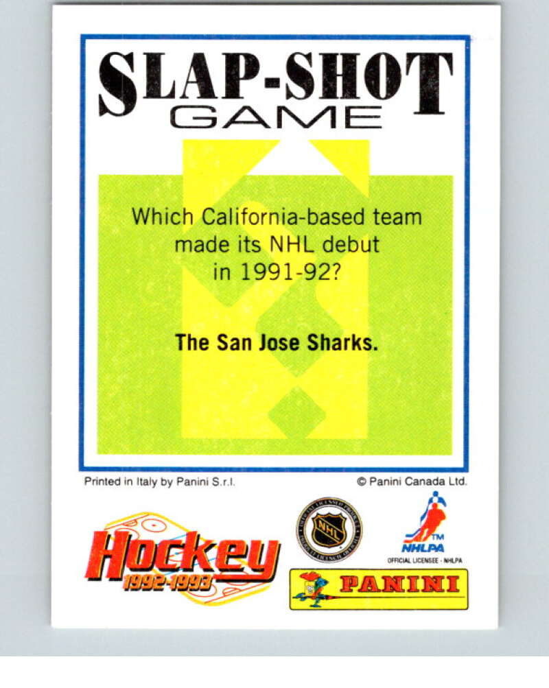 1992-93 Panini Stickers Hockey #299 Alexander Mogilny Buffalo Sabres V83069 Image 2